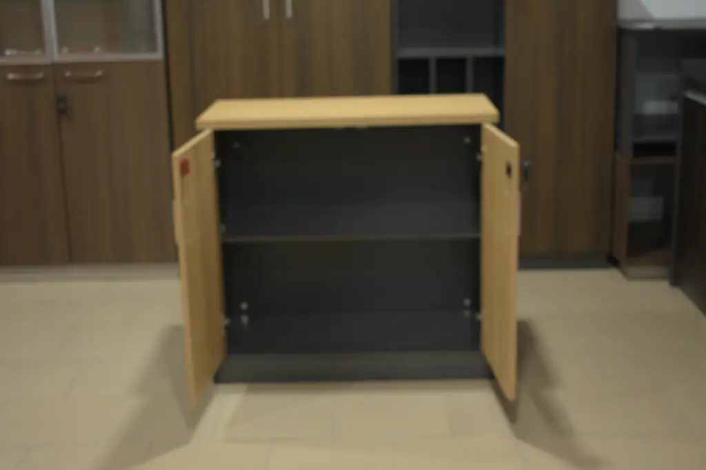 armoire basse à 3 portes battantes