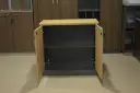 armoire basse à 3 portes battantes
