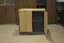 armoire basse à 3 portes battantes