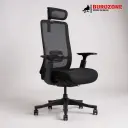Fauteuil de direction ergonomique V1-BH-02 en maille avec appui-tête réglable – Confort premium pour un usage intensif