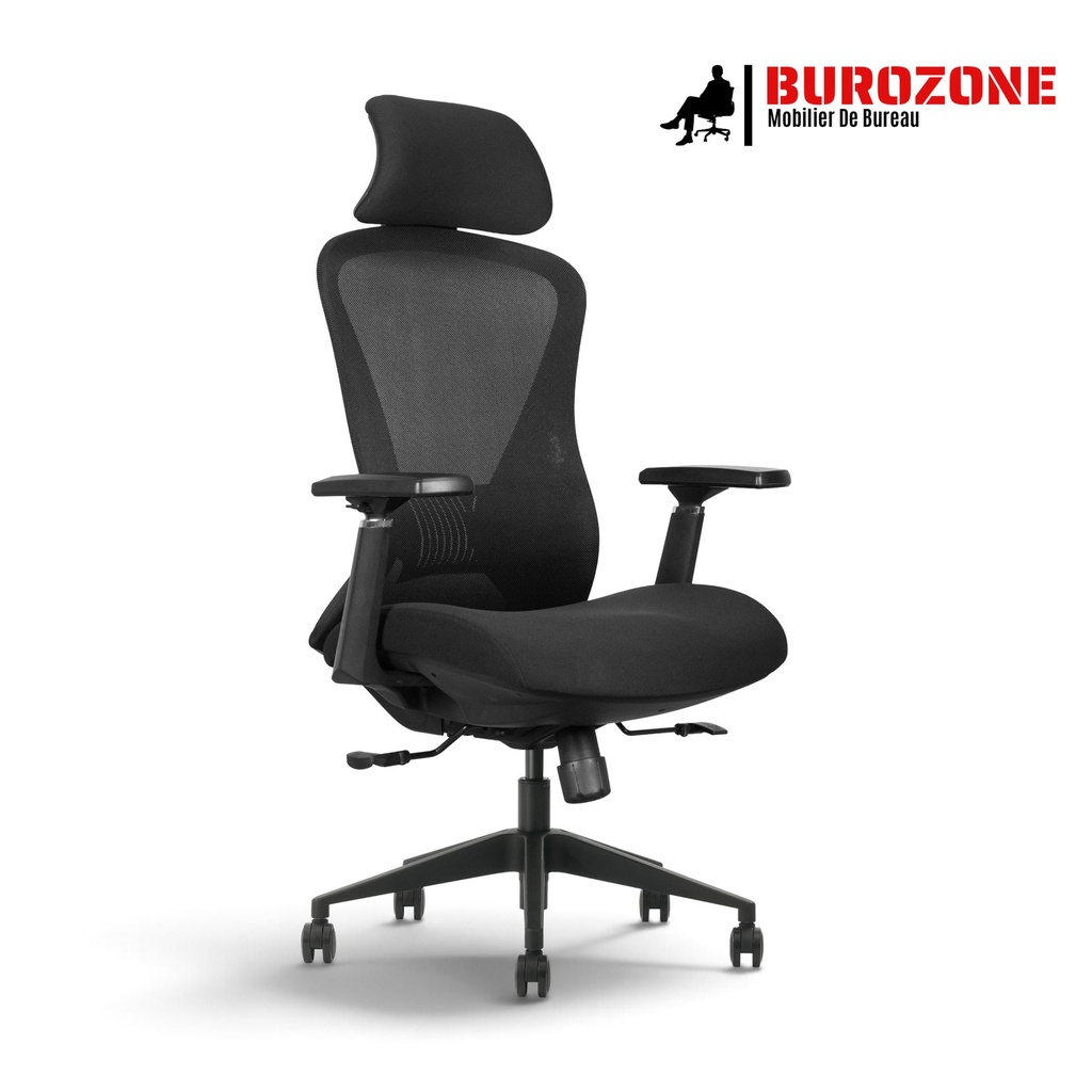 [K2BH12] Fauteuil de direction ergonomique  avec appui-tête réglable