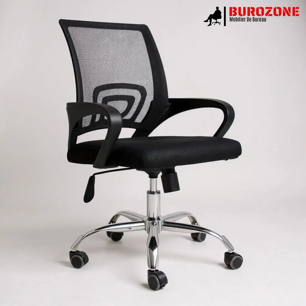 [BY017] Fauteuil secrétaire en filet noir