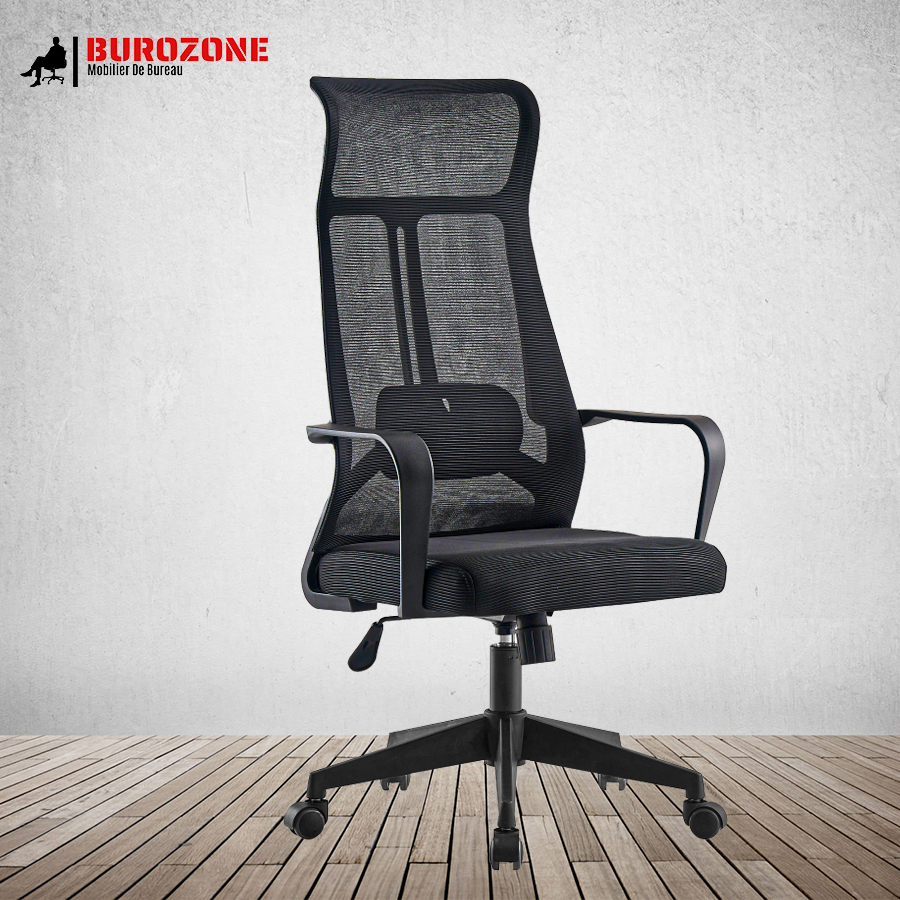 Fauteuil agent/directeur en filet noir