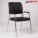 Chaise visiteur en simili cuir 