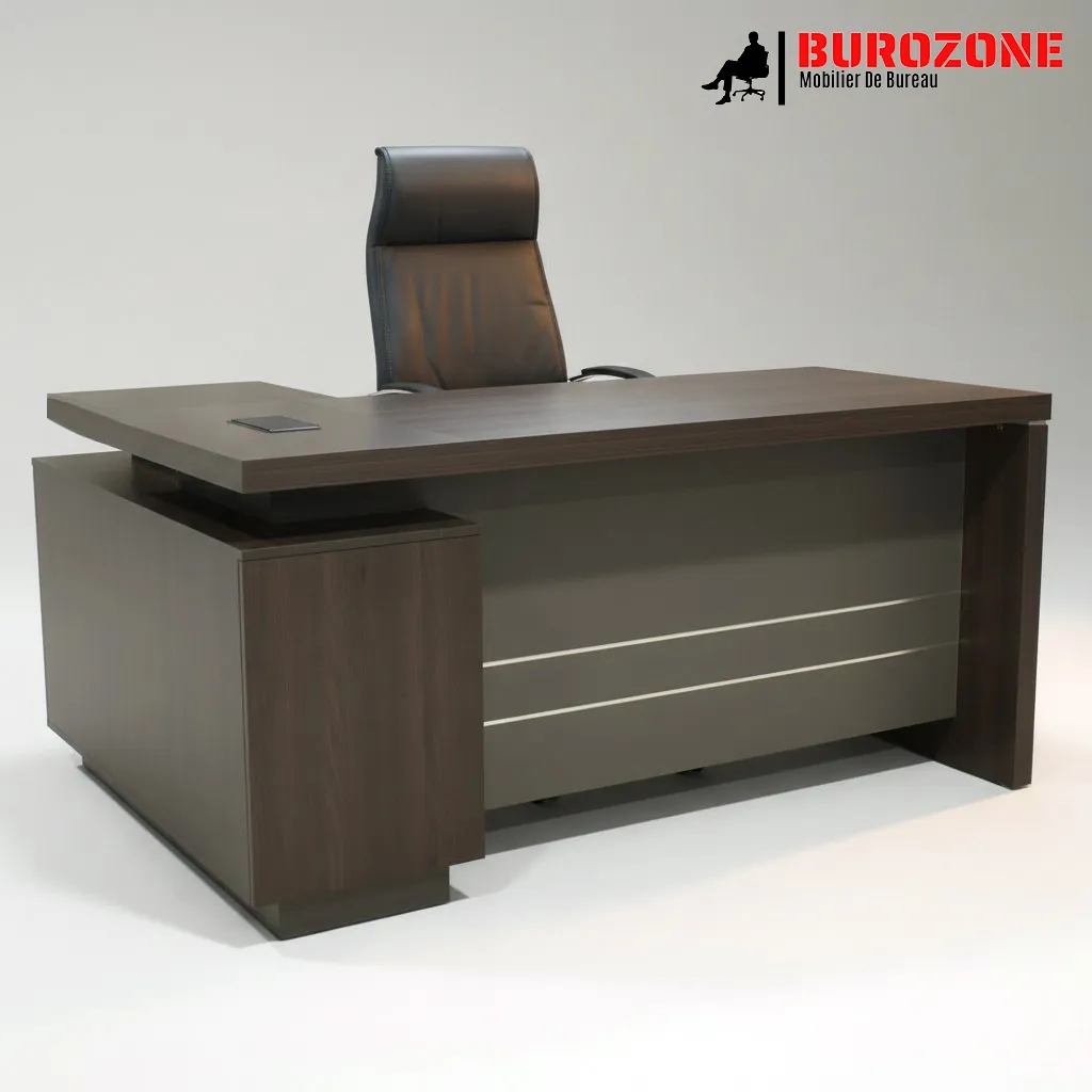 [WN-103-18] Bureau directeur + retour, 180*160*75cm
