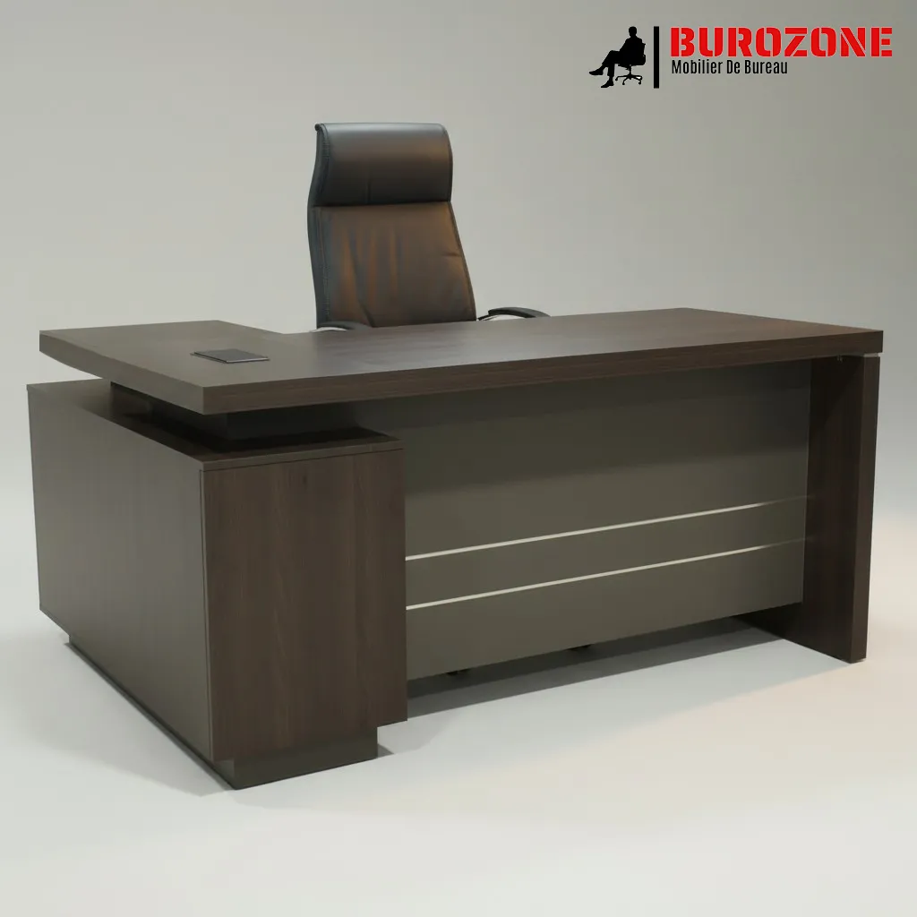 [WN-103-16] Bureau directeur + retour, 160*160*75cm