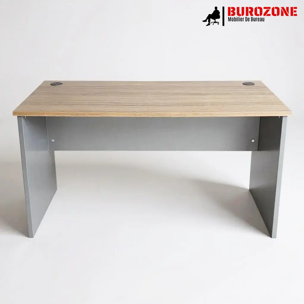 [D-072B-14-933] Bureau agent  économique simple marron  140*70*75cm