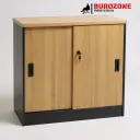 Petit placard battant glissant beige/gris,  80*40*75cm