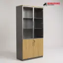 Placard deux battant semi vitré beige,  80*40*200cm