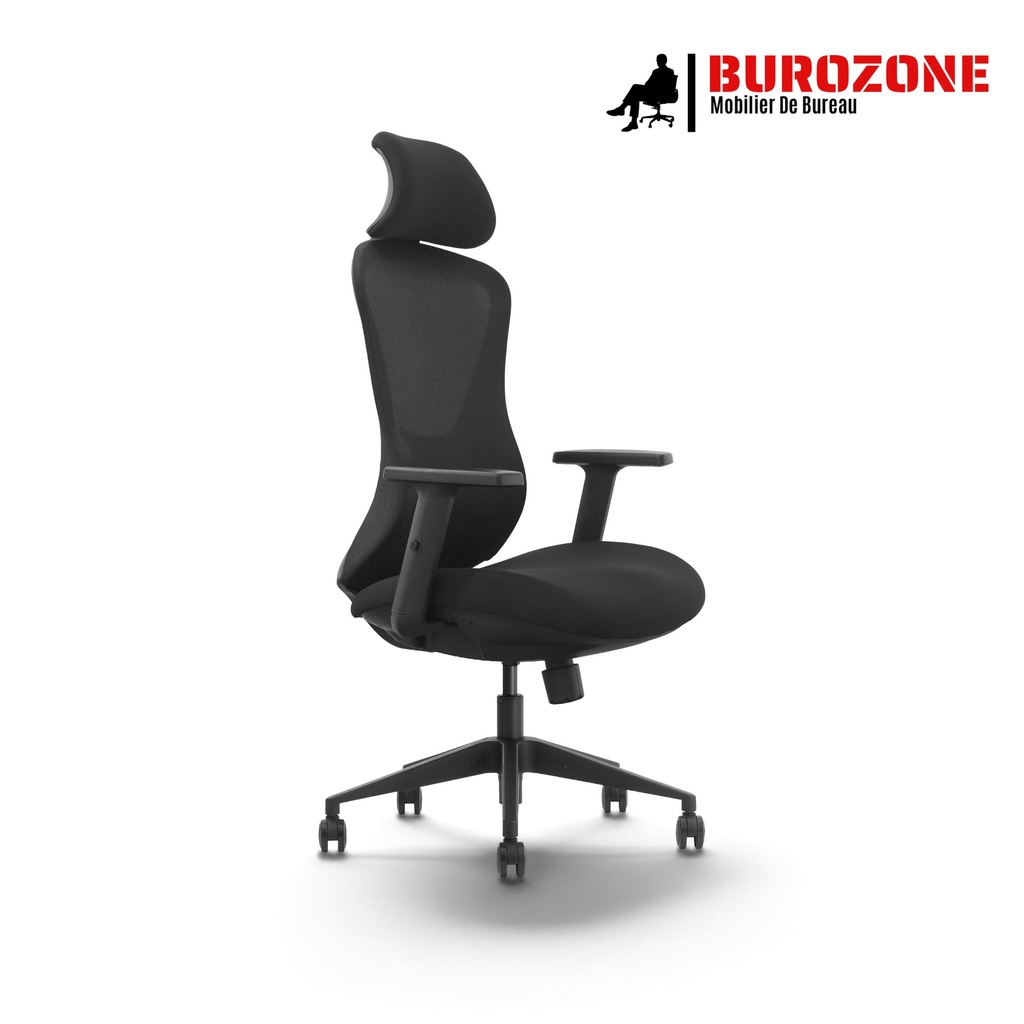 [GK2BH12] Fauteuil Ergonomique Professionnel en Maille avec Soutien Lombaire