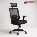 Fauteuil directeur / agent en tissu noir