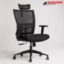 Fauteuil directeur / agent en tissu noir