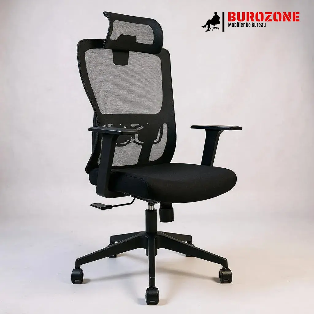 [T940N1] Fauteuil agent/directeur en filet noir