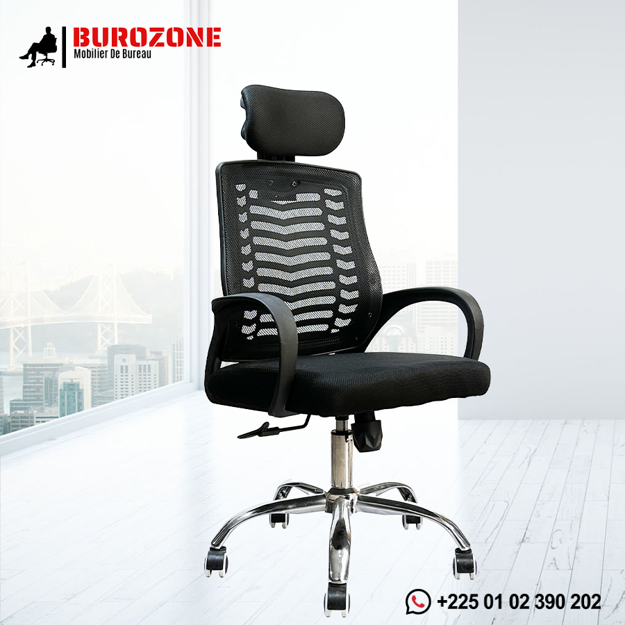 Fauteuil secrétaire/agent avec têtière
