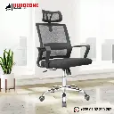 Fauteuil secrétaire filet noir
