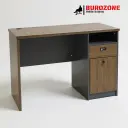 Bureau agent + tiroir+ battant marron clair,  120*60*75cm