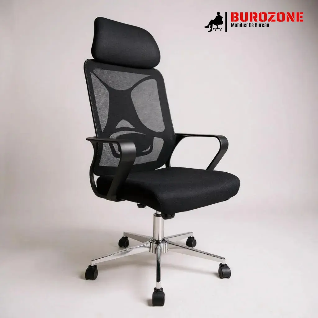 [X-02] Fauteuil directeur en filet noir