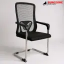 Chaise visiteur en maille avec soutien lombaire fixe