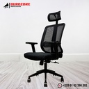 Fauteuil directeur/agent en filet noir