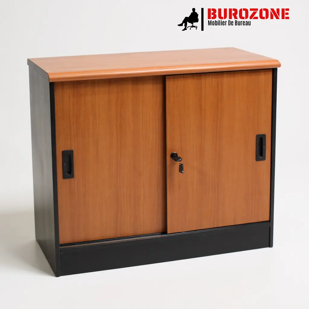 [DW306] Petit placard battant glissant orange/noir,  80*40*70cm