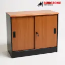 Petit placard battant glissant orange/noir,  80*40*70cm