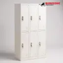 Placard métallique six portes 185x90x40cm