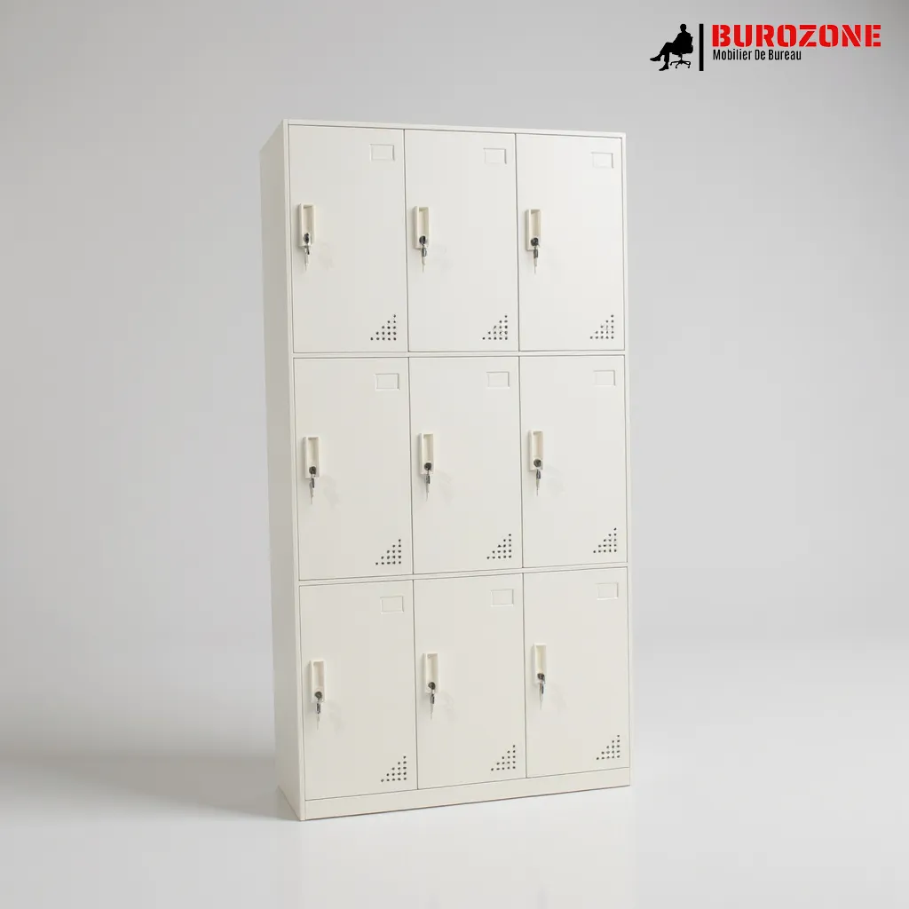 [PM09] Placard metallique neuf portes 185x90x40cm