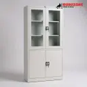 Placard métallique semi vitré