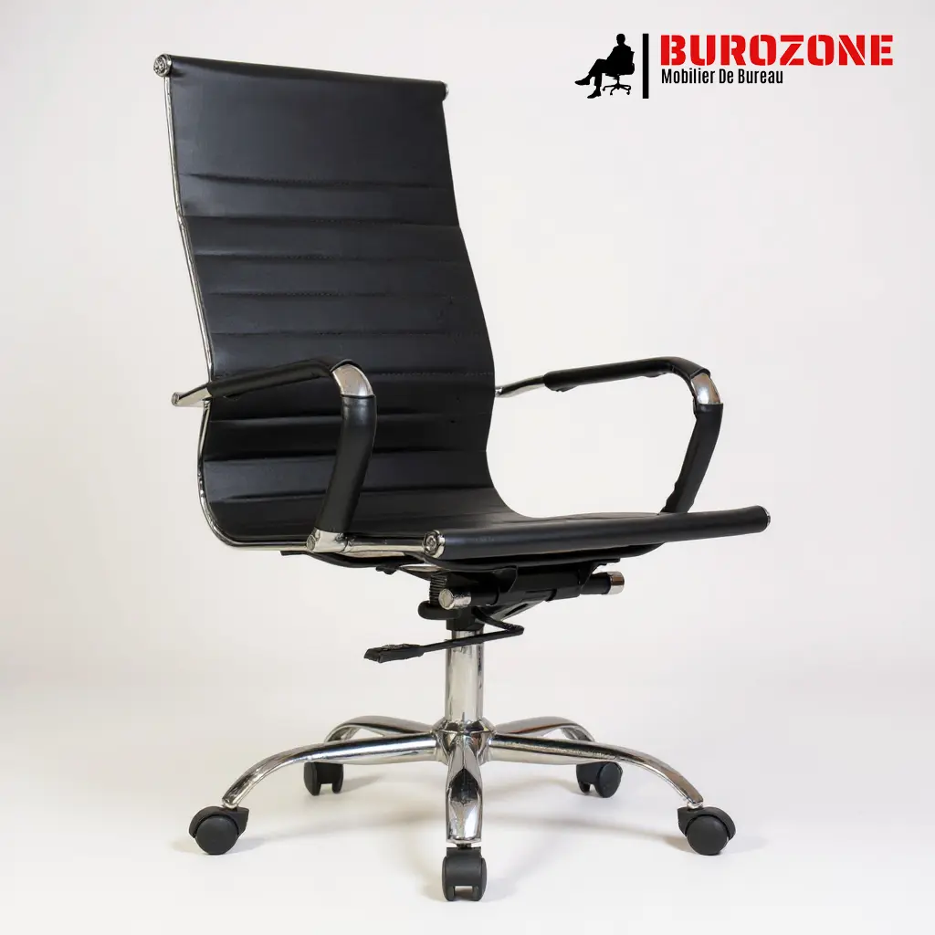 Fauteuil secrétaire/agent simili cuir