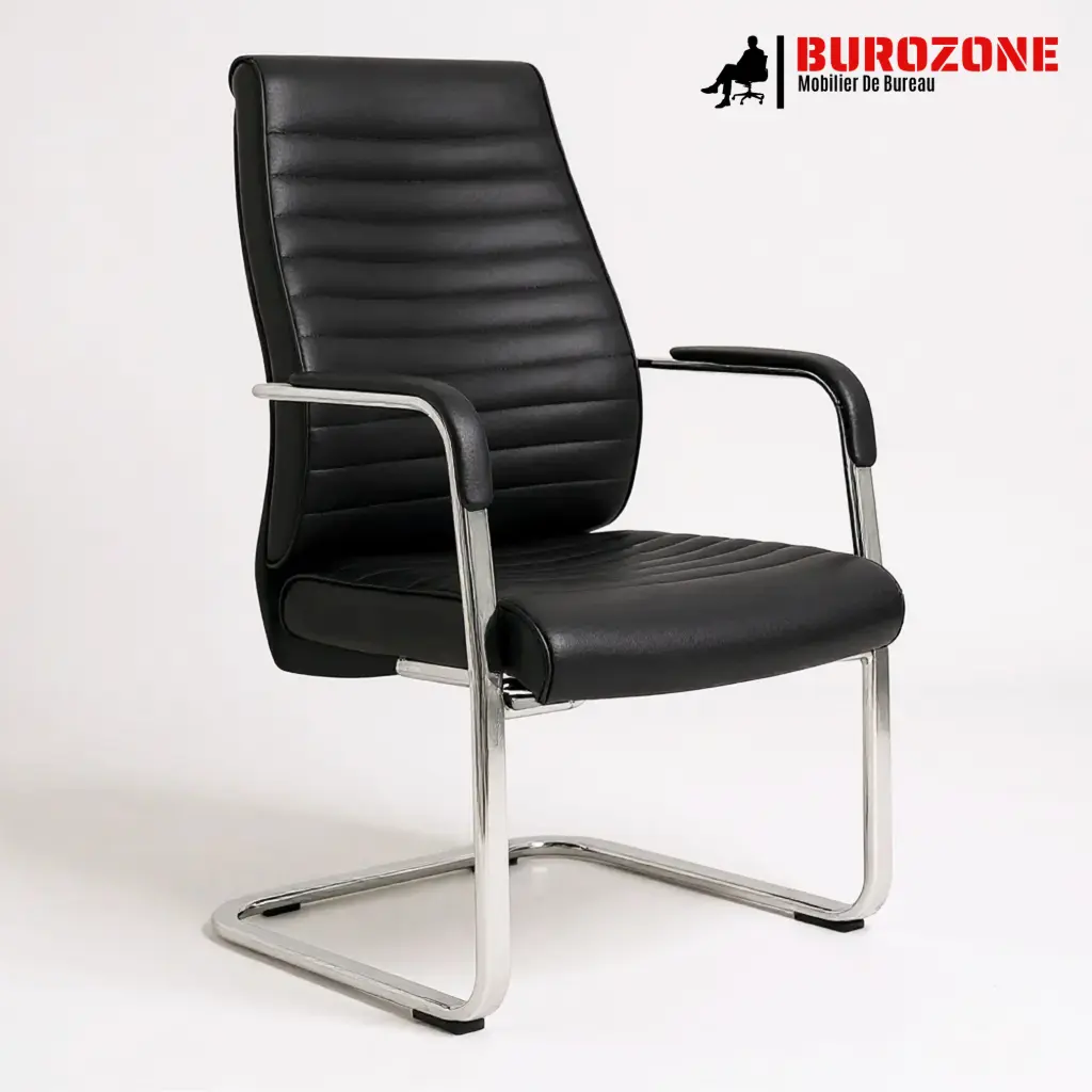 [D-022H] Chaise visiteur directeur simili cuir