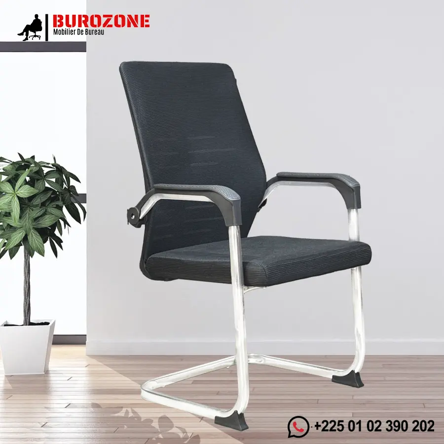 Chaise visiteur en tissu