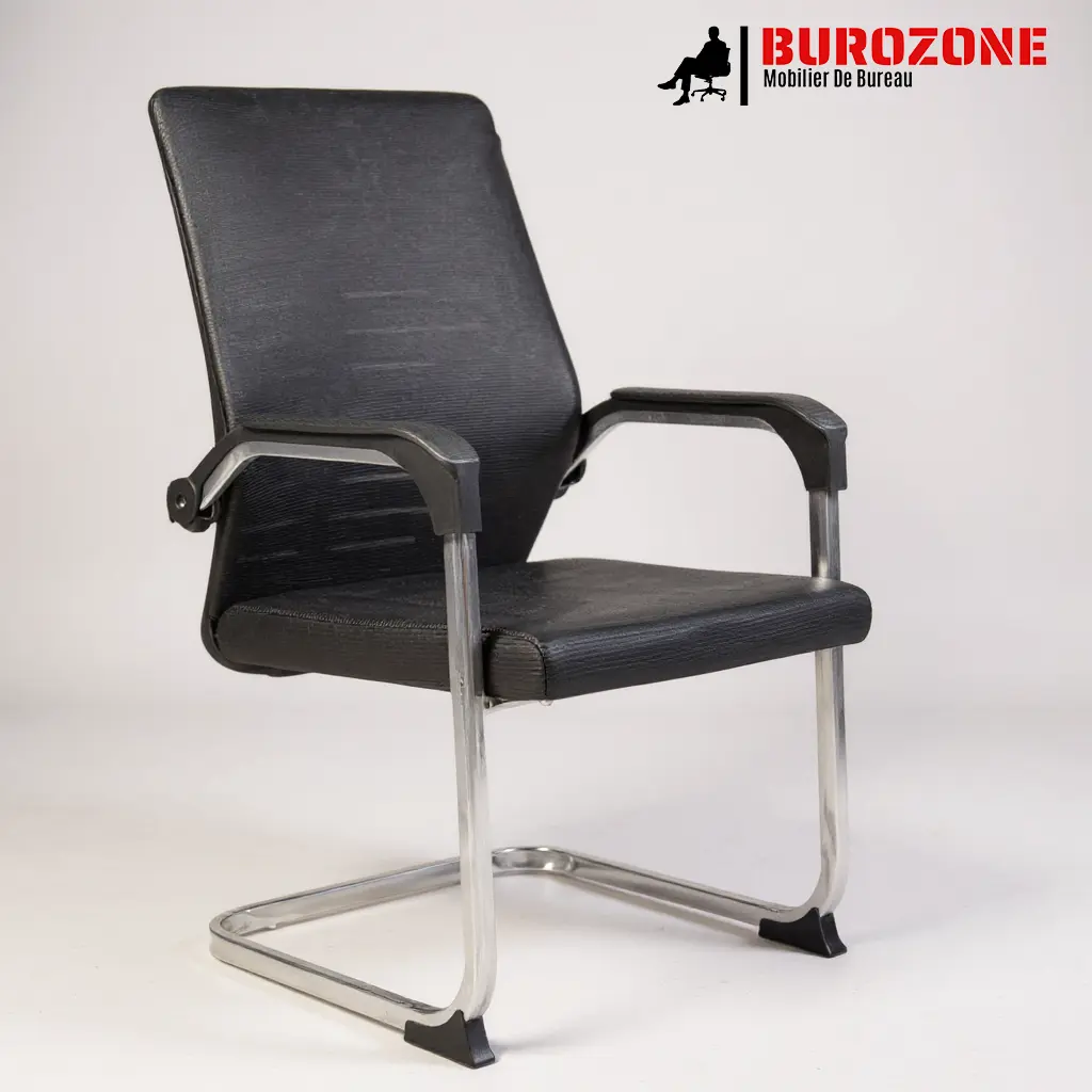 [8013] Chaise visiteur en tissu