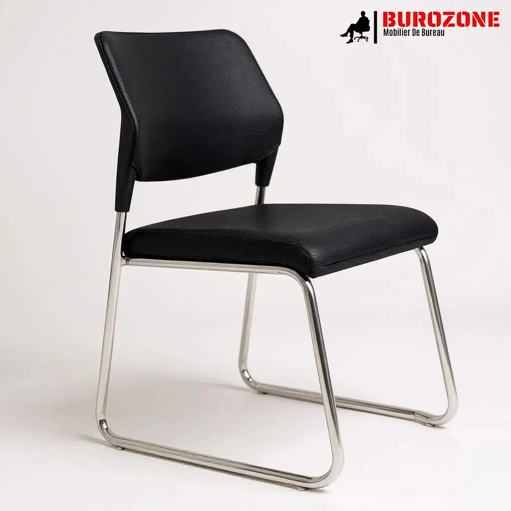Chaise visiteur en tissu