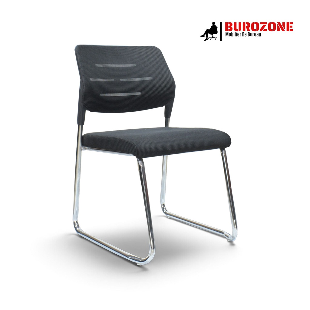 [303D] Chaise visiteur en tissu