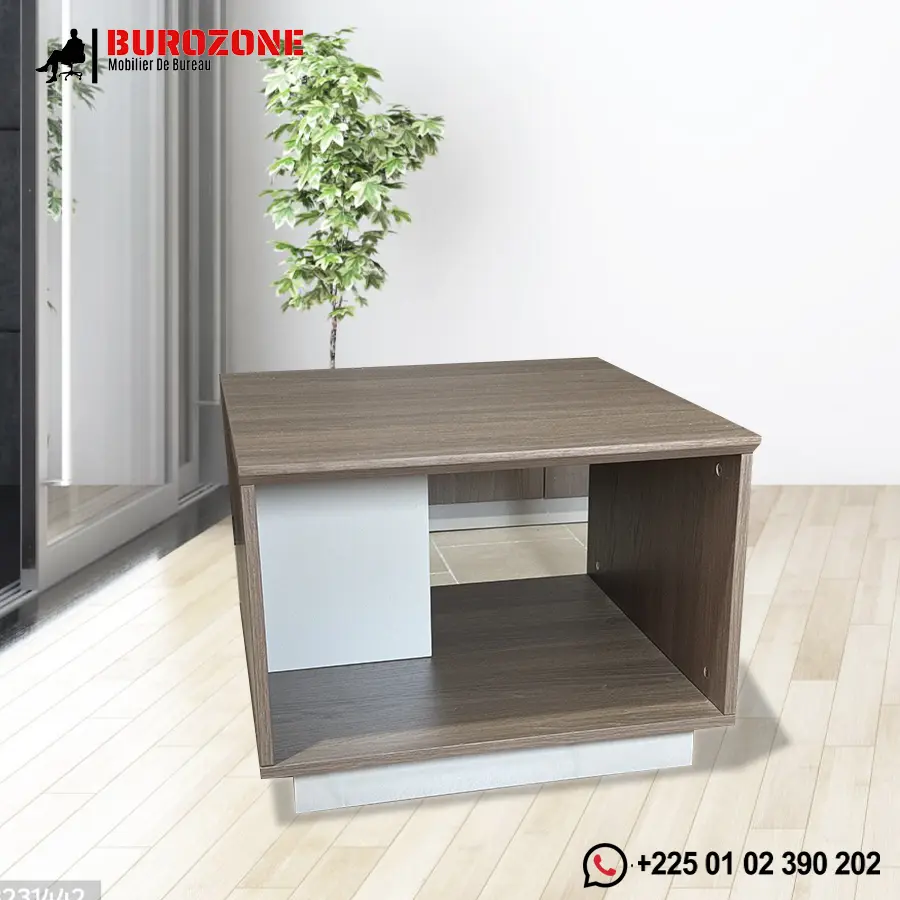 Petite table centrale brun/beige - 60*60*45cm
