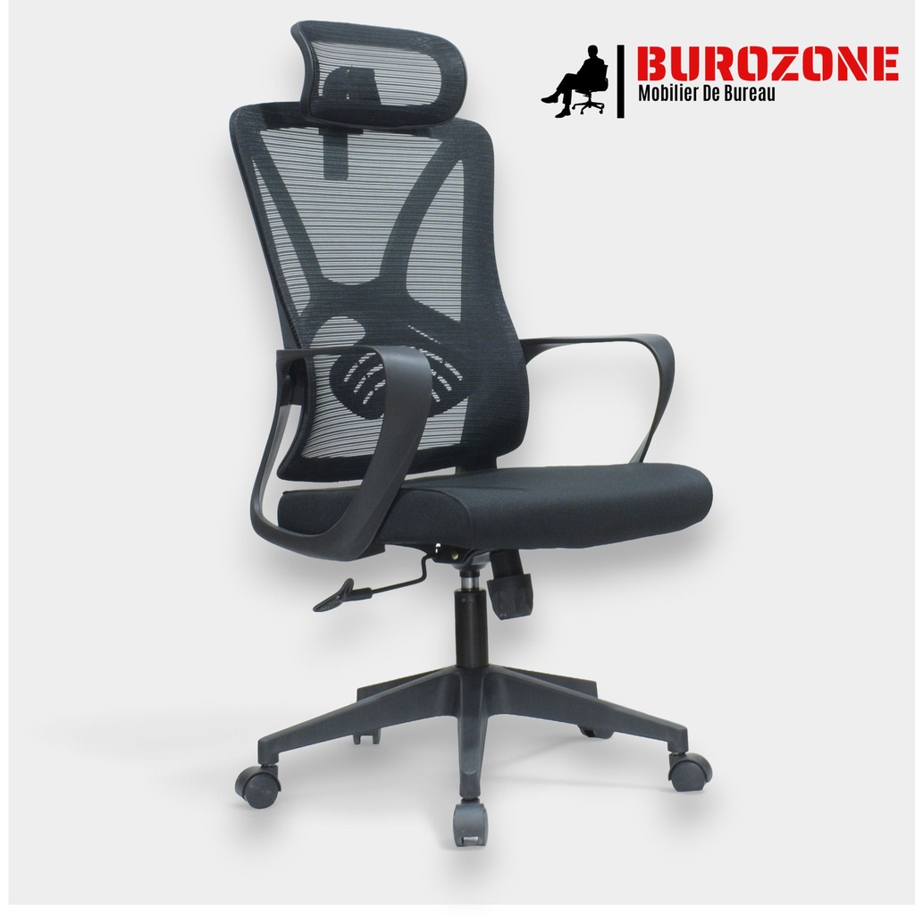 [850H] Fauteuil directeur/agent filet noir