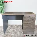 Bureau agent marron foncé-un tiroir-un battant - 100*55*75cm