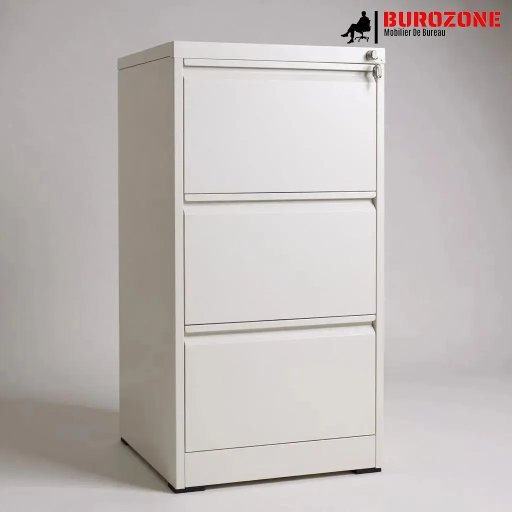 [AM003] Armoire suspendue à dossier métallique et 3 tiroirs 104*62*45cm