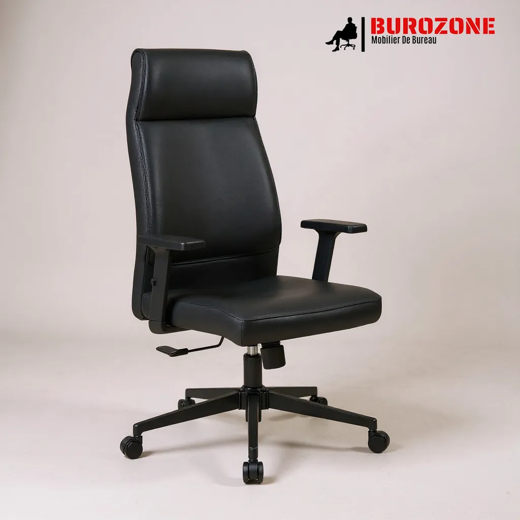 [AB621A] Fauteuil directeur simili cuir noir