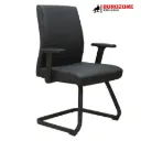 Chaise visiteur directeur simili cuir noir