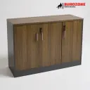 Petit placard 3 battants ouvrant marron, 120*40*75cm 