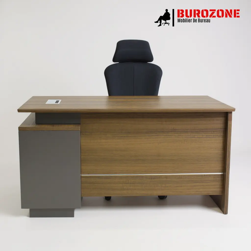 [BO-102-14] Bureau directeur + retour, 140*140*75cm