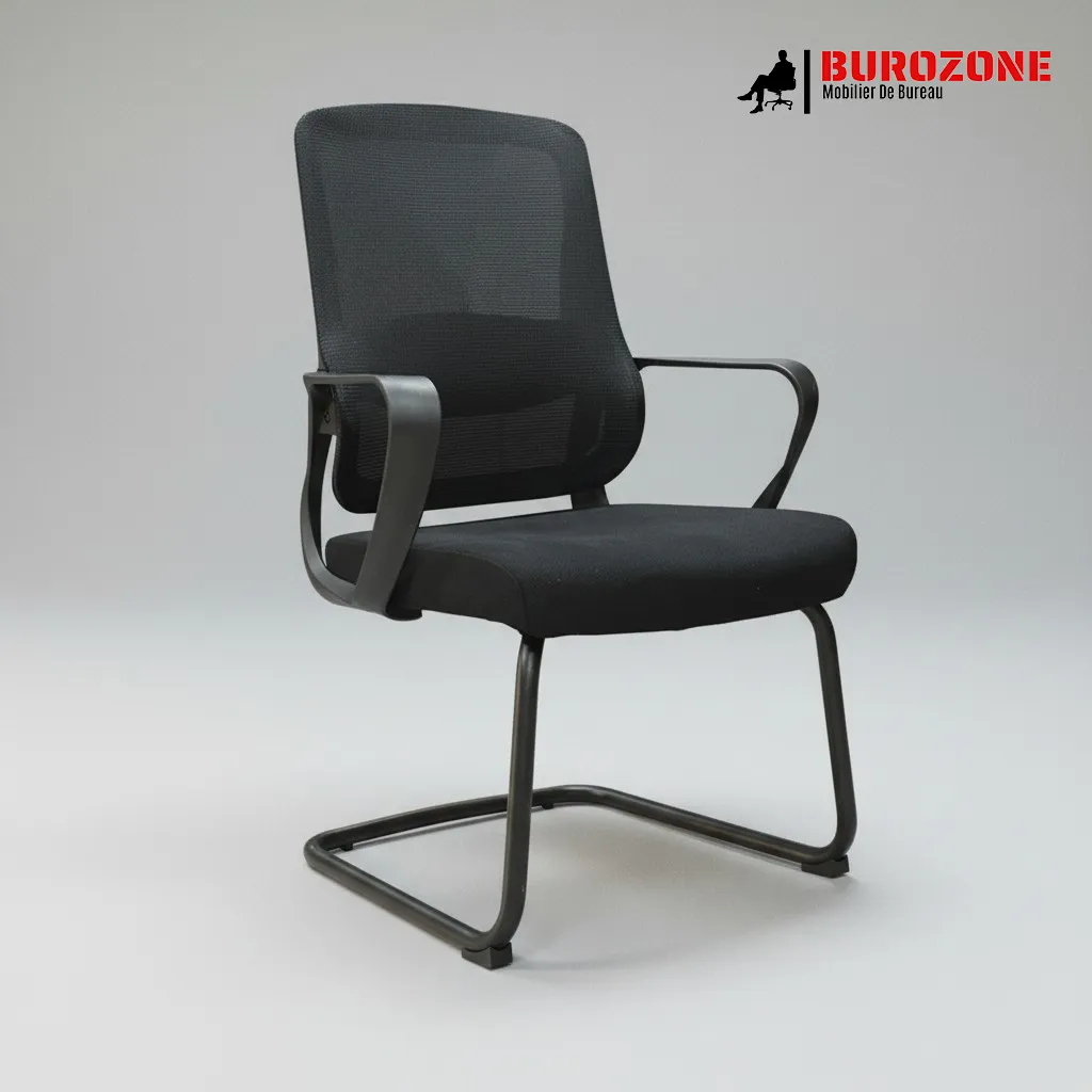 [928V] Chaise visiteur en toile