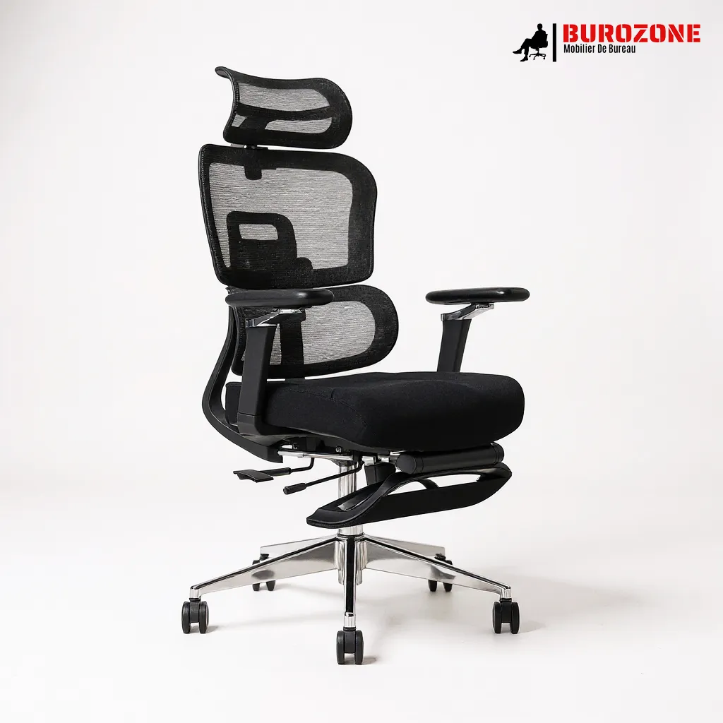 [GM7BHL02] Fauteuil directeur/agent en tissu noir