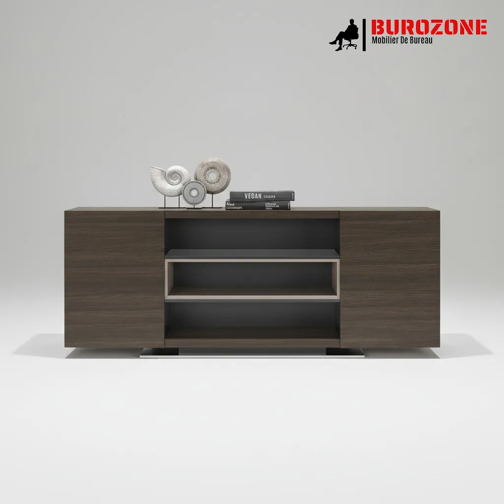 [SH401] Armoire basse bureau directeur 240x40x78cm