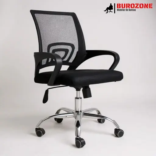[BY-017] Fauteuil secrétaire en filet noir