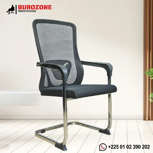 [J-182C] Chaise visiteur en maille