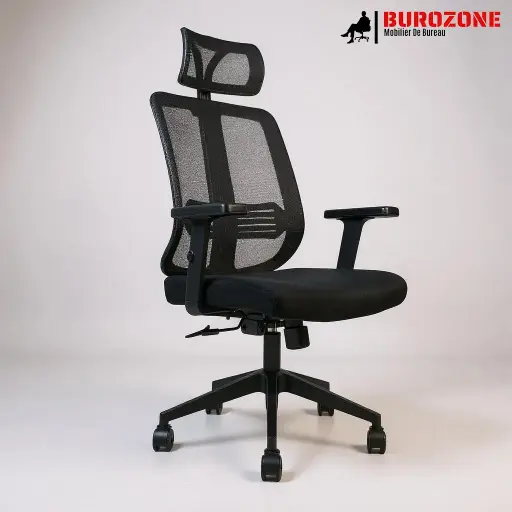 [802] Fauteuil directeur/agent en filet noir