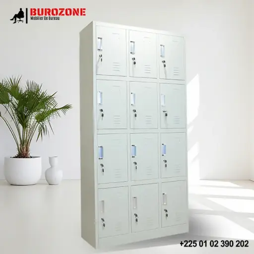 [PM-12] Placard métallique douze portes 1800*900*390