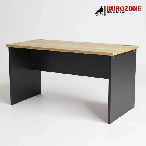 [D-072B-14-931] Bureau agent  économique simple beige - 140*70*75cm